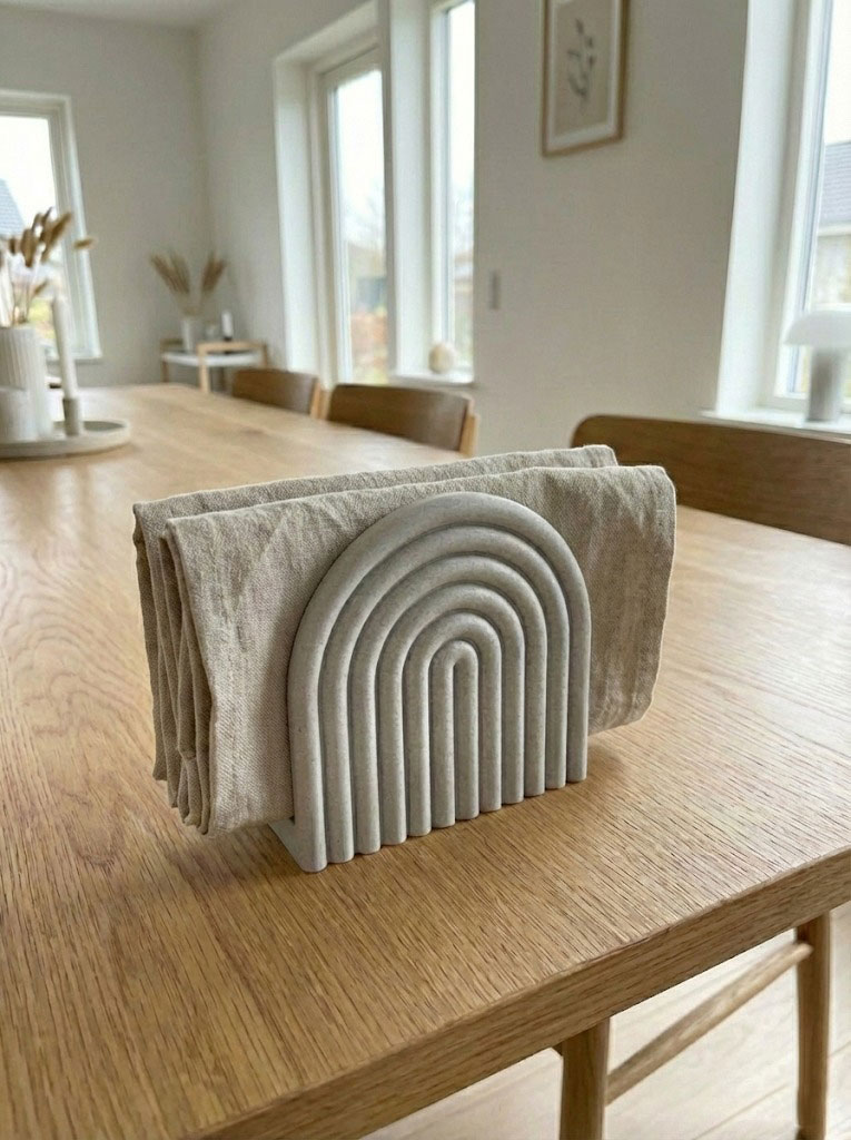 Servilletero "Crown" – Minimalismo Geométrico