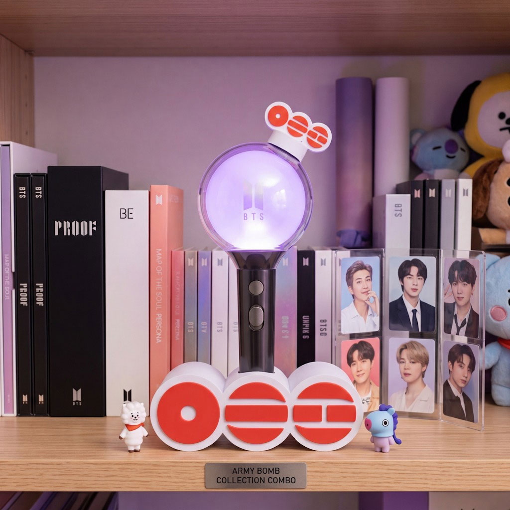 Kit de Exhibición Nimvu: Soporte y Accesorio Arirang para BTS Lightstick