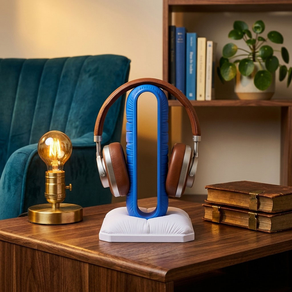 Soporte para Audífonos - Edición Azul Acolchado - 2